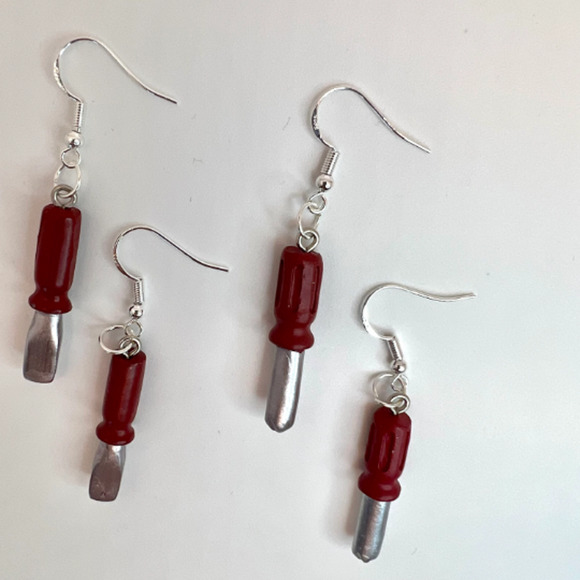 Screw Driver Earrings - Maintenance Earrings - Boss Gift - Tool Box Earrings - Picture 5 of 10